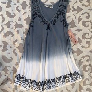 Ombré beaded tank top